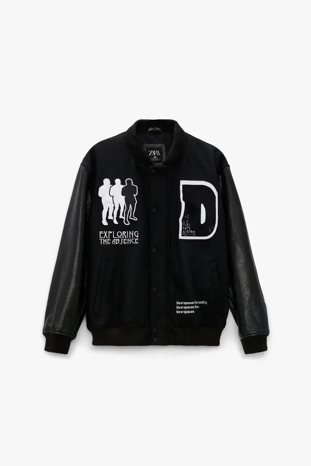 ZARA COMBINATION PATCHES BOMBER JACKET